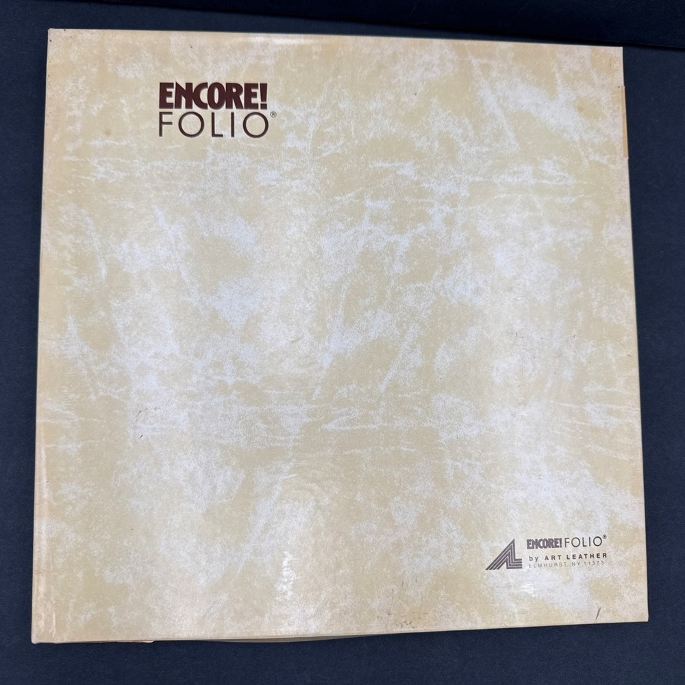 VTG Art By Leather Encore Folio Fold Out Frames Brown Cognac 8 Photographs NIB‎